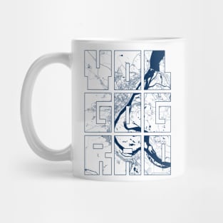 Volgograd, Russia City Map Typography - Coastal Mug